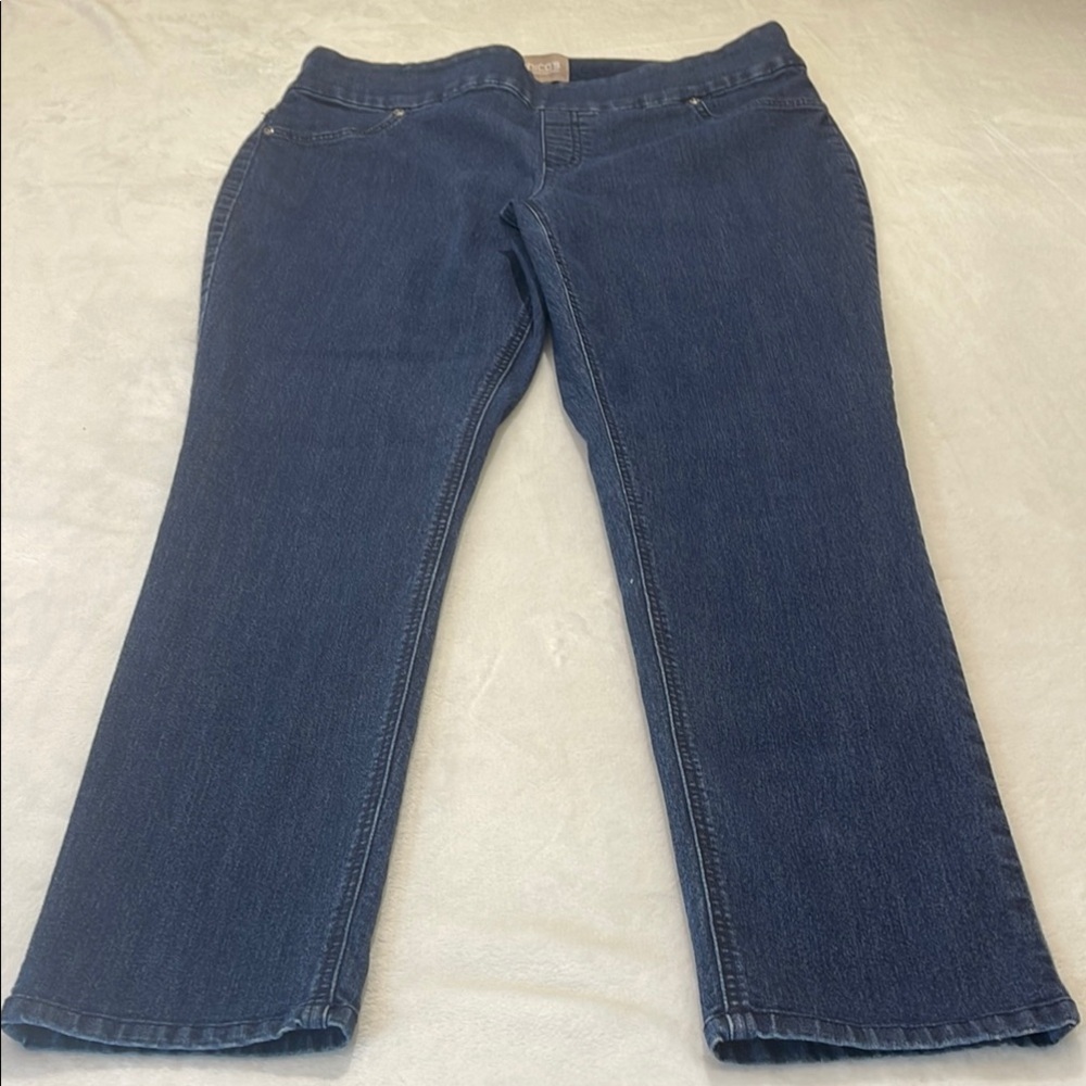 CHICOS SIZE 2/M Women's Blue Jeans
